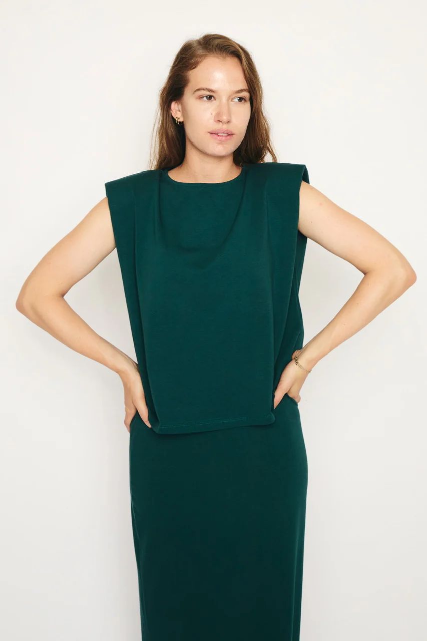 Lien Top | Forest Green