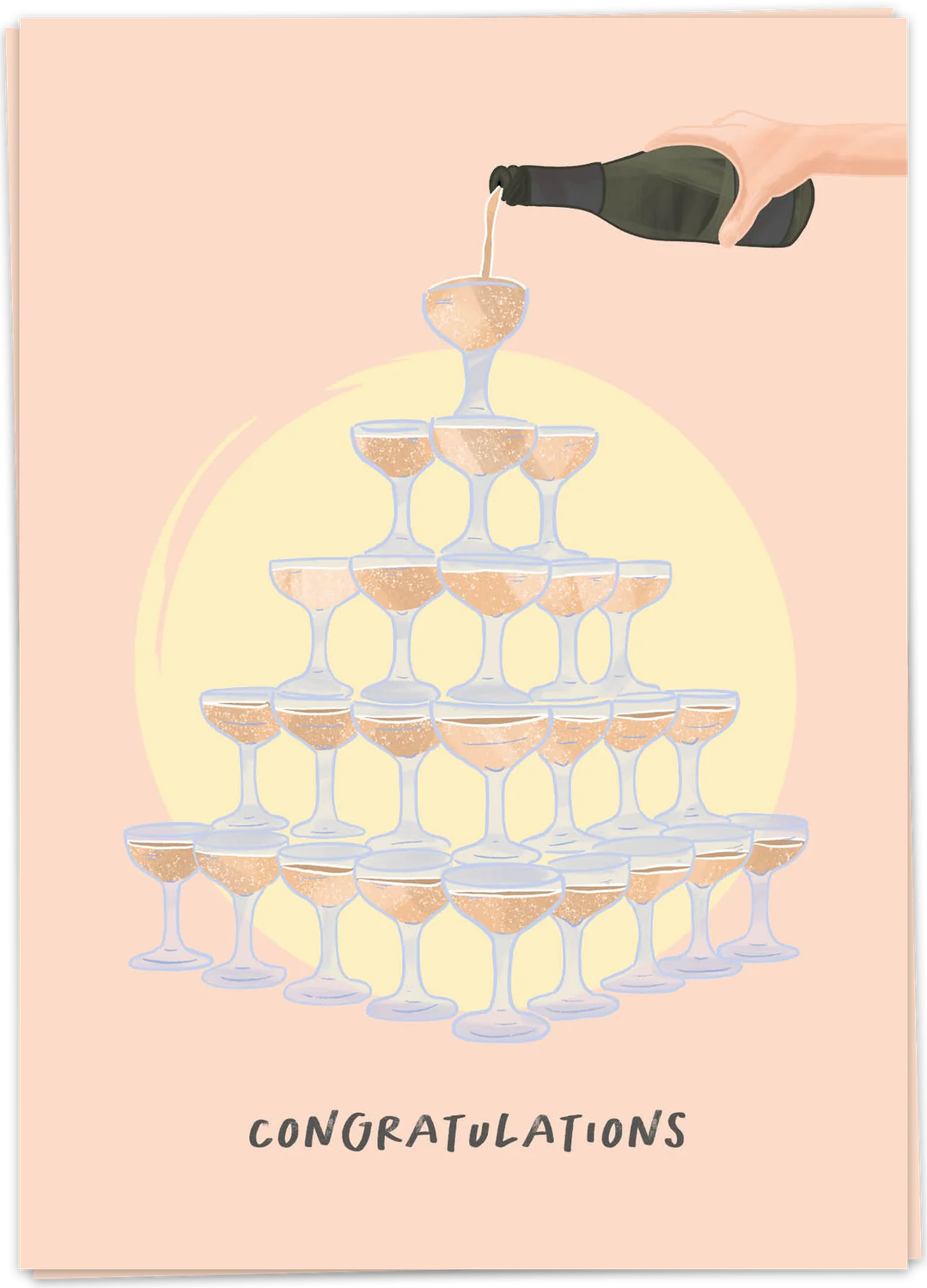 Champagne Tower Card