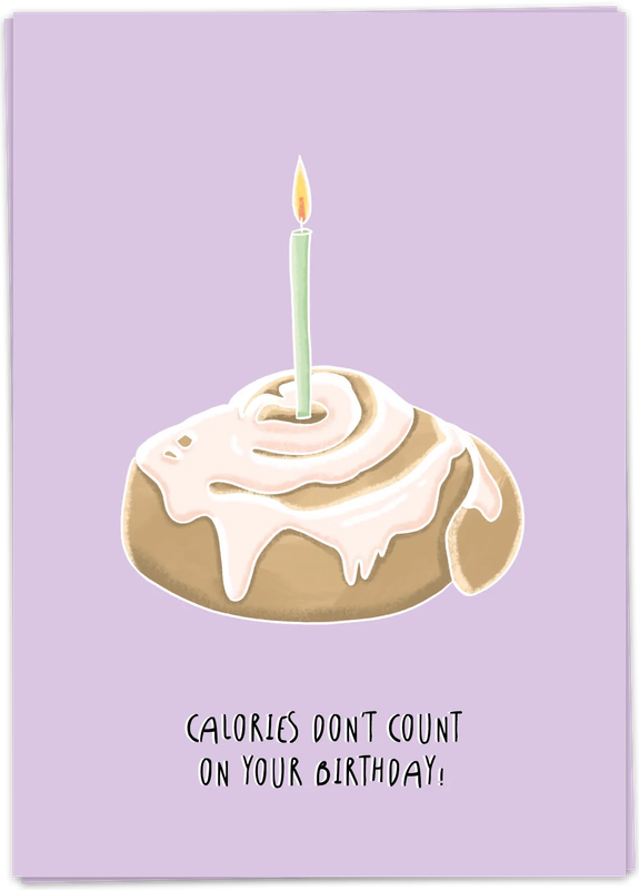 Birthday Calories Card