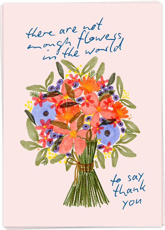 Flowers Thank You Card