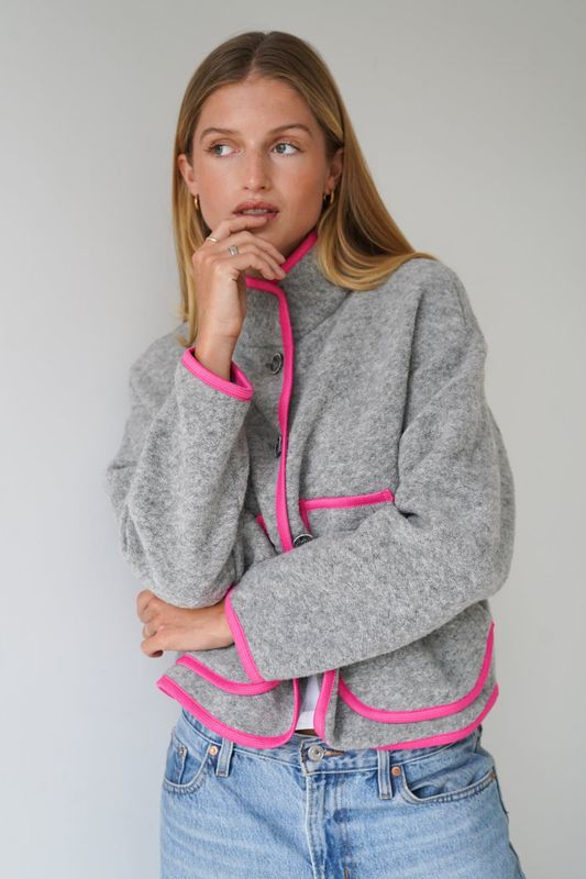 Audrey Jacket | Neon Pink