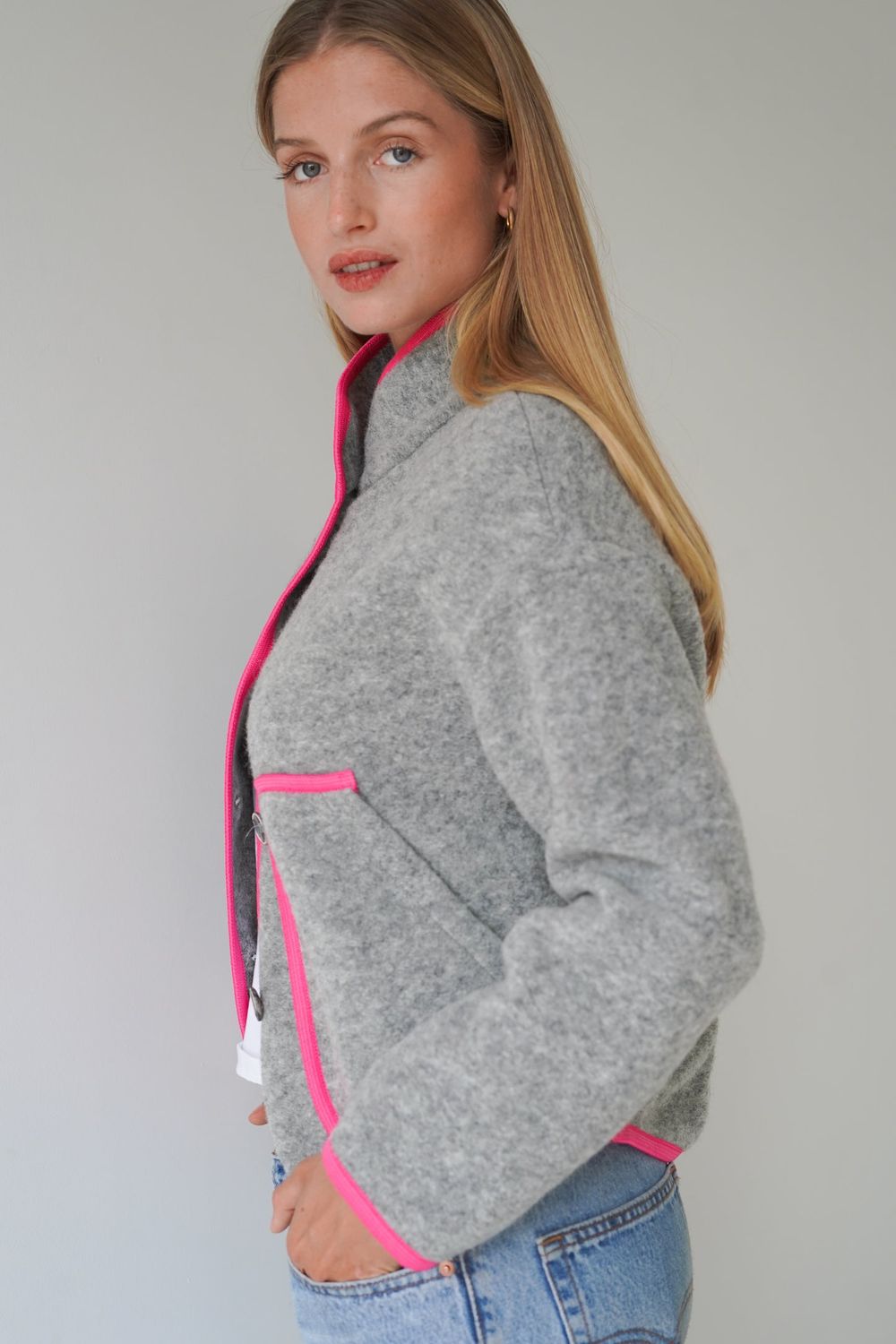 Audrey Jacket | Neon Pink