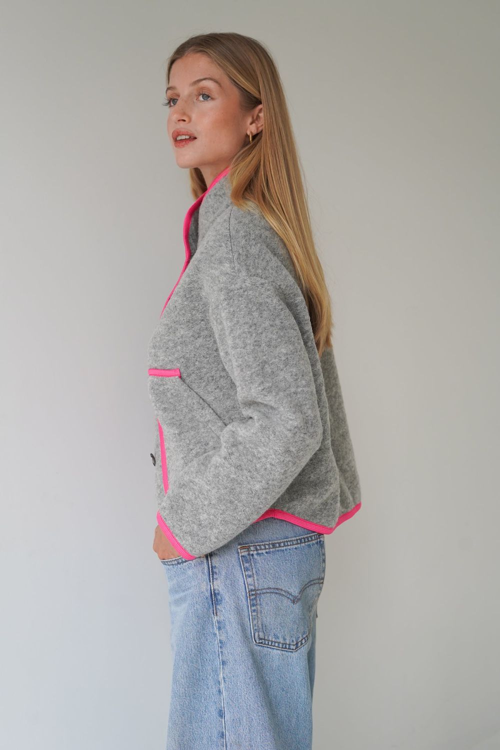 Audrey Jacket | Neon Pink