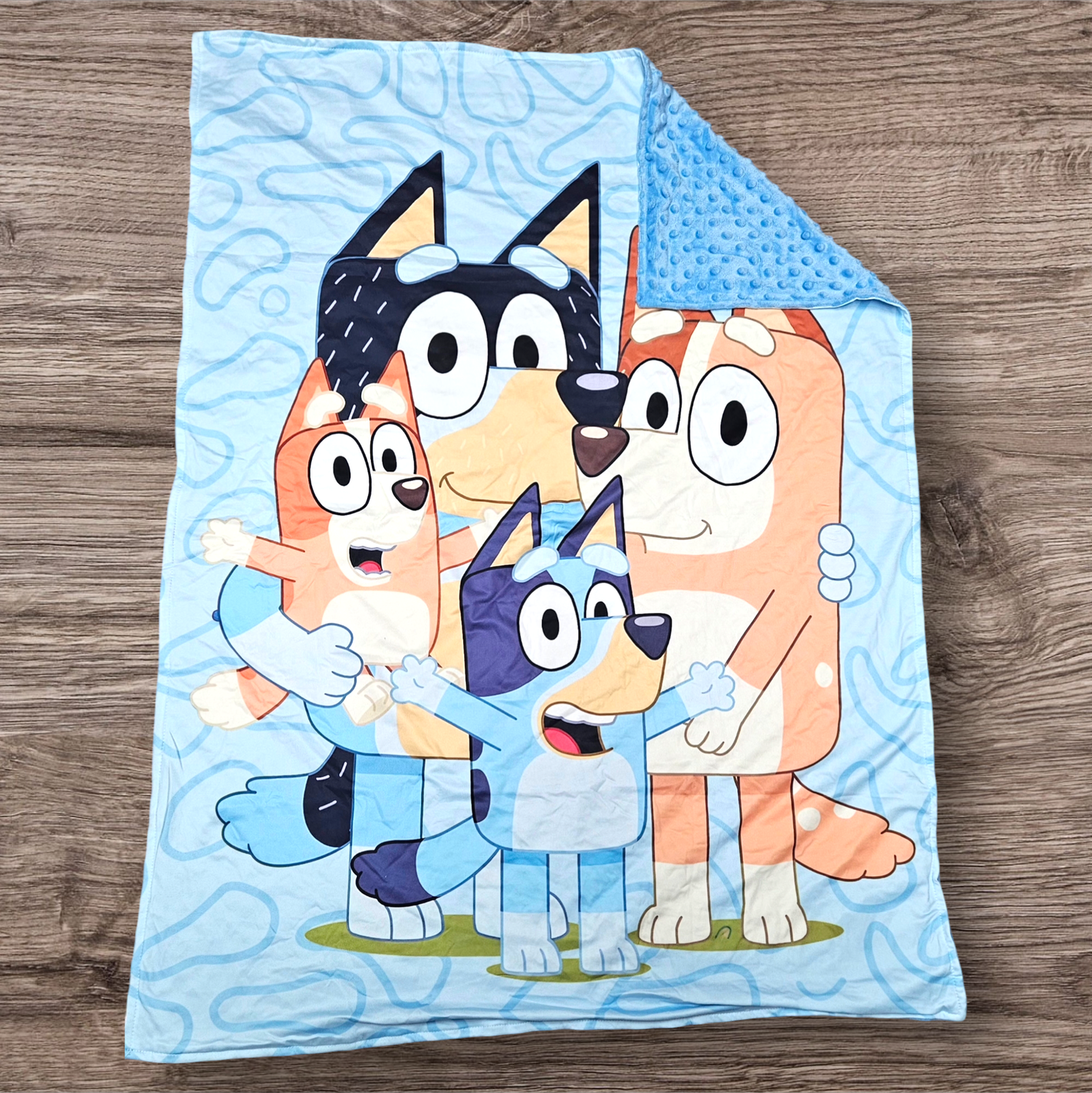 Blue Dog Toddler Blanket