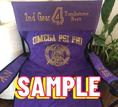 Omega Psi Phi (Custom Lawn Chair)