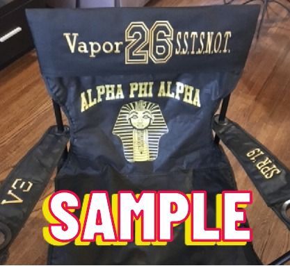 Alpha Phi Alpha (Custom Lawn Chair)