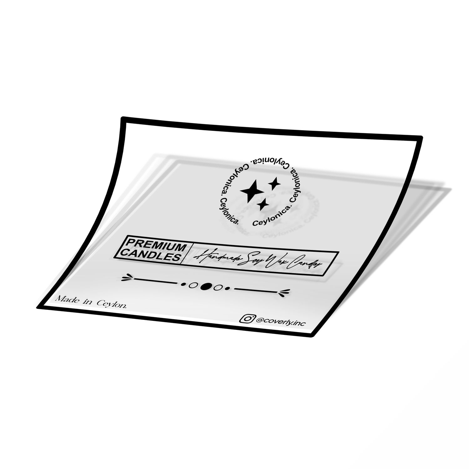 Transparent Sticker / Labels - 50 Pcs