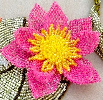 Pattern &amp; Tutorial for Beaded Lotus - Beaded Flower Photo Instructions