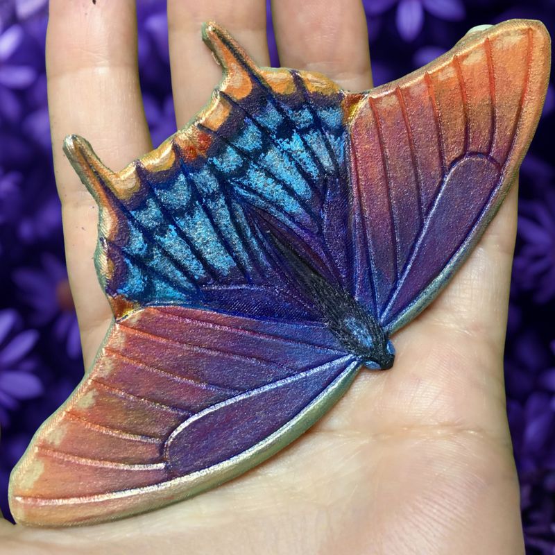 Sunset Swallowtail Butterfly Hair Barrette