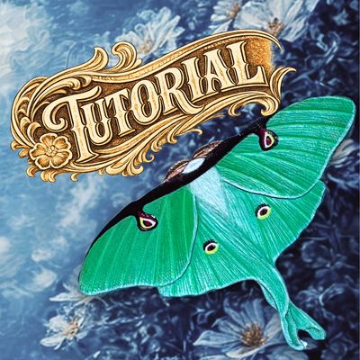 Tutorial for a Tooled Leather Luna Moth - Full Workshop from Tooling to Painting
