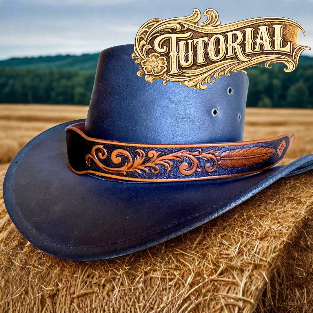 Tutorial for a Tooled Leather Hatband, Western Style