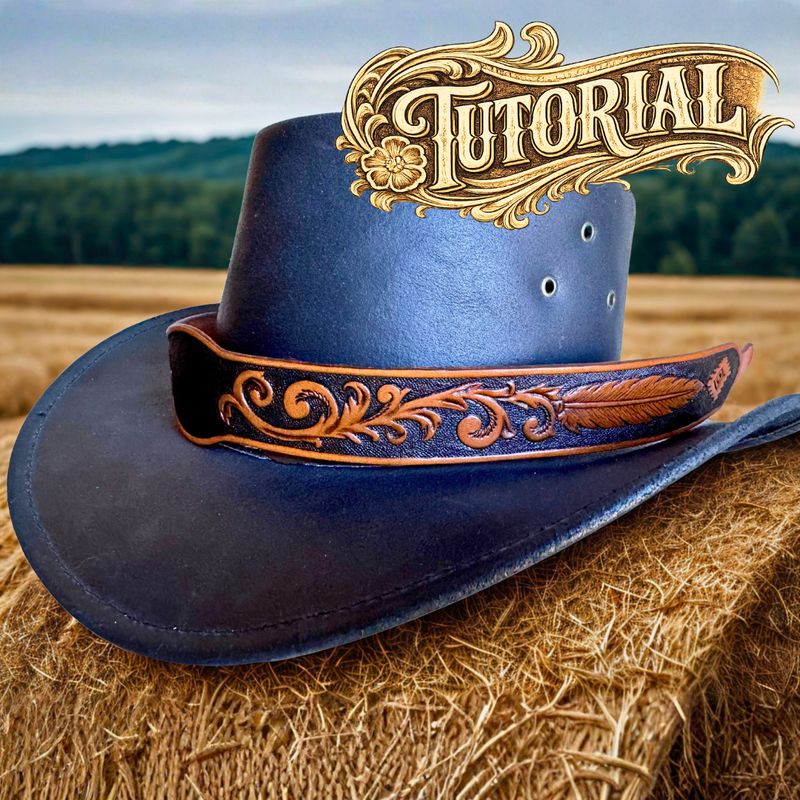 Tutorial for a Tooled Leather Hatband, Western Style
