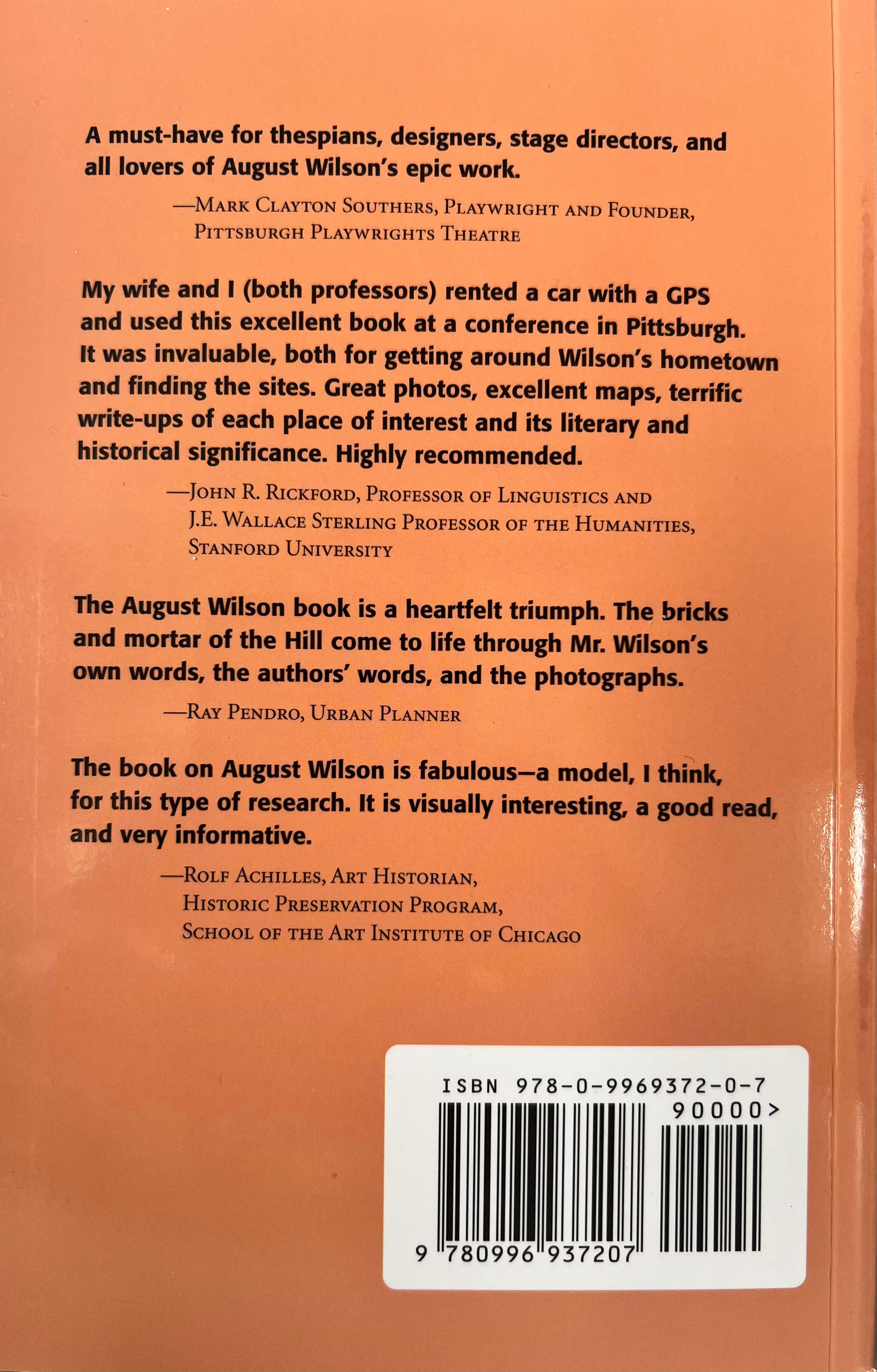 August Wilson: Pittsburgh Places in His Life and Plays