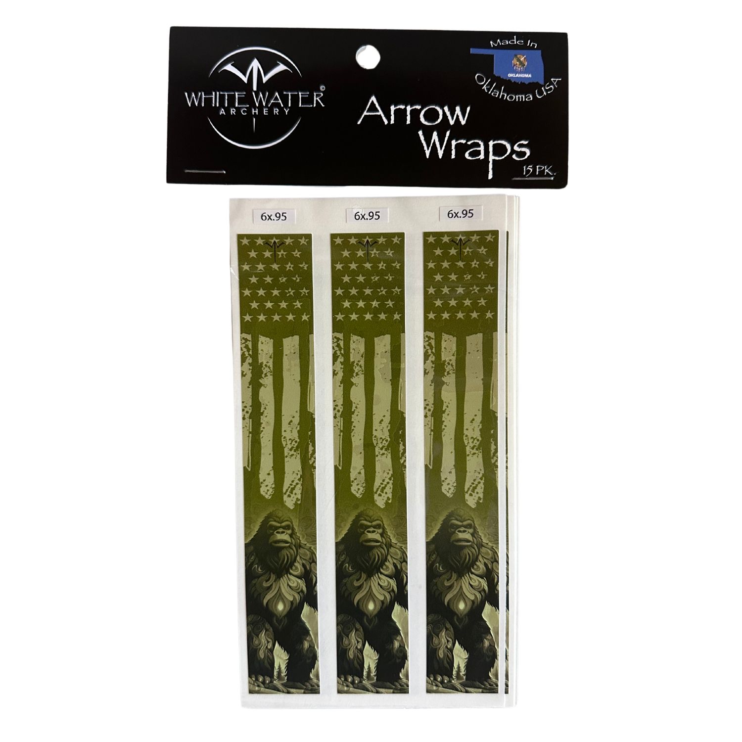 Whitewater Arrow Wraps - Squatch, Color: Army Green, Size: .85