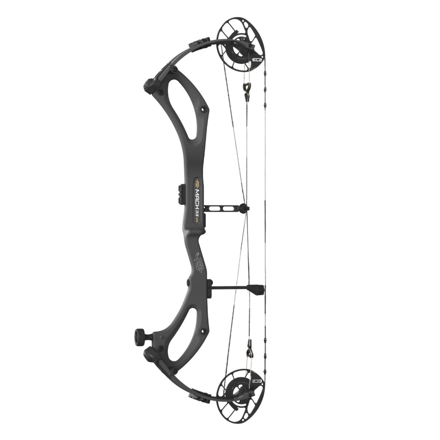 PSE Mach 33 DS, Color: Gray, Orientation: Right, Poundage: 70