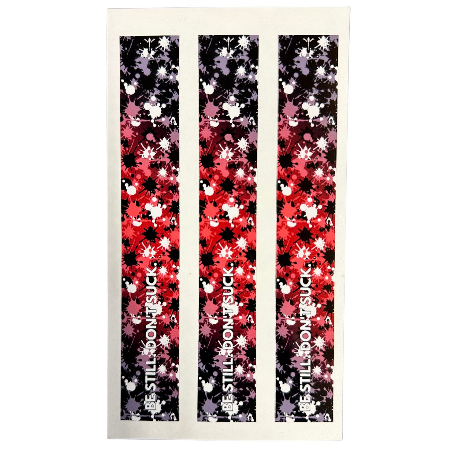 Whitewater Arrow Wraps - Paint Splatter, Color: Red, Size: 5mm