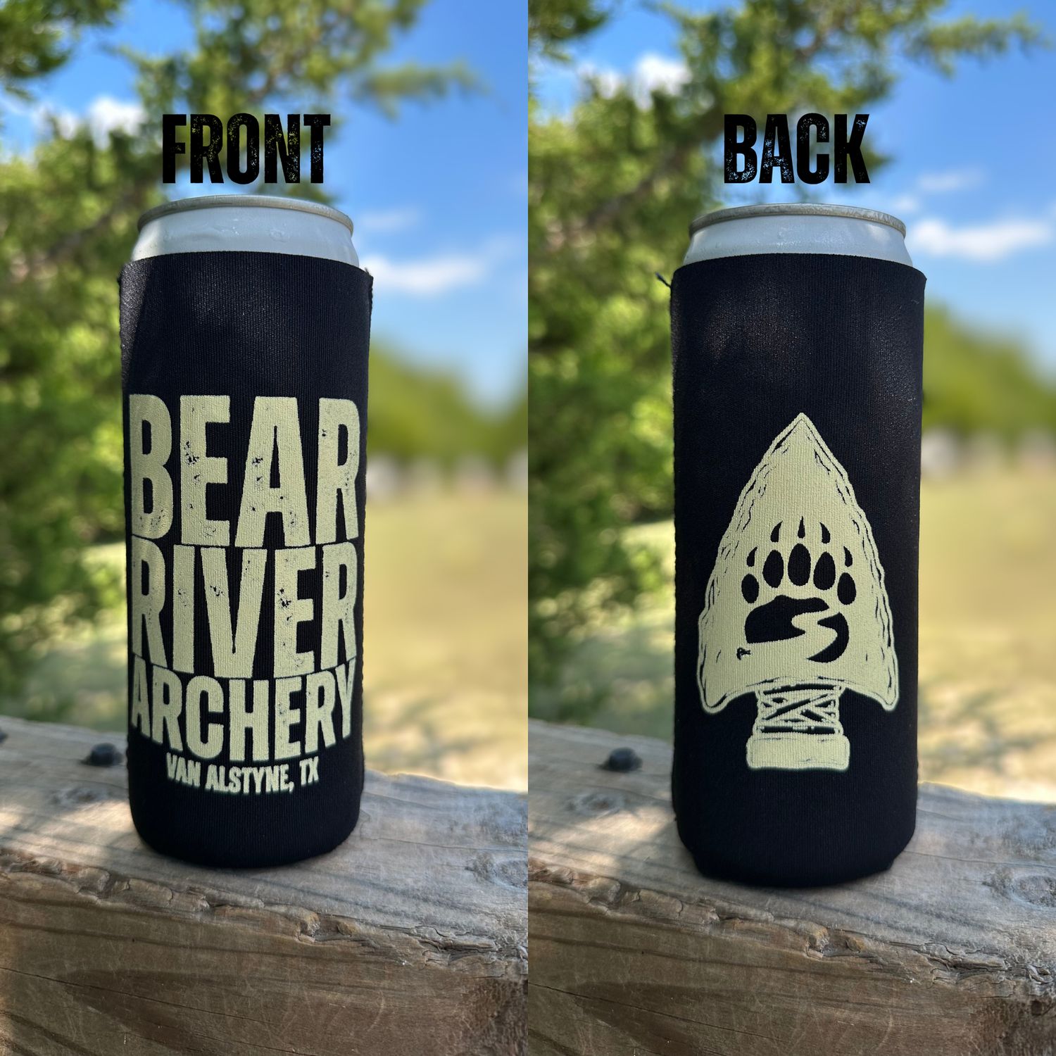 Bear River Koozies, Color: Black (Skinny)