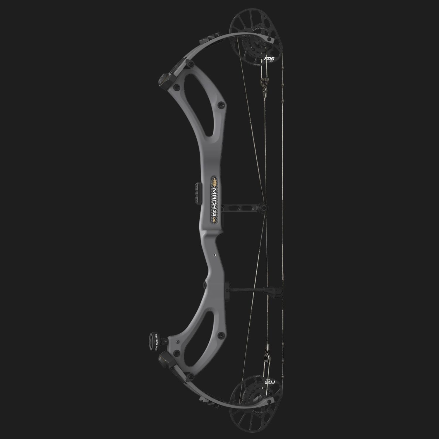 PSE Mach 33 FDS, Color: Charcoal, Orientation: RH, Poundage: 70