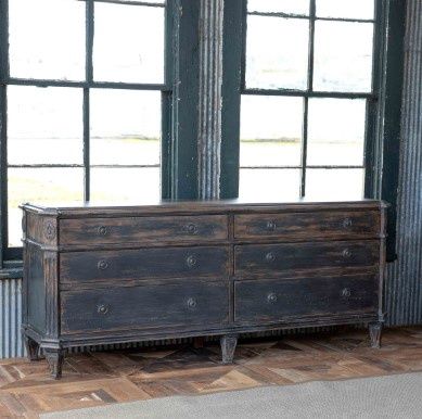 Painted Black Credenza