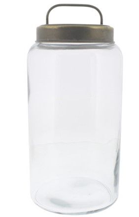 Archer Canister with Metal Lid - Lrg