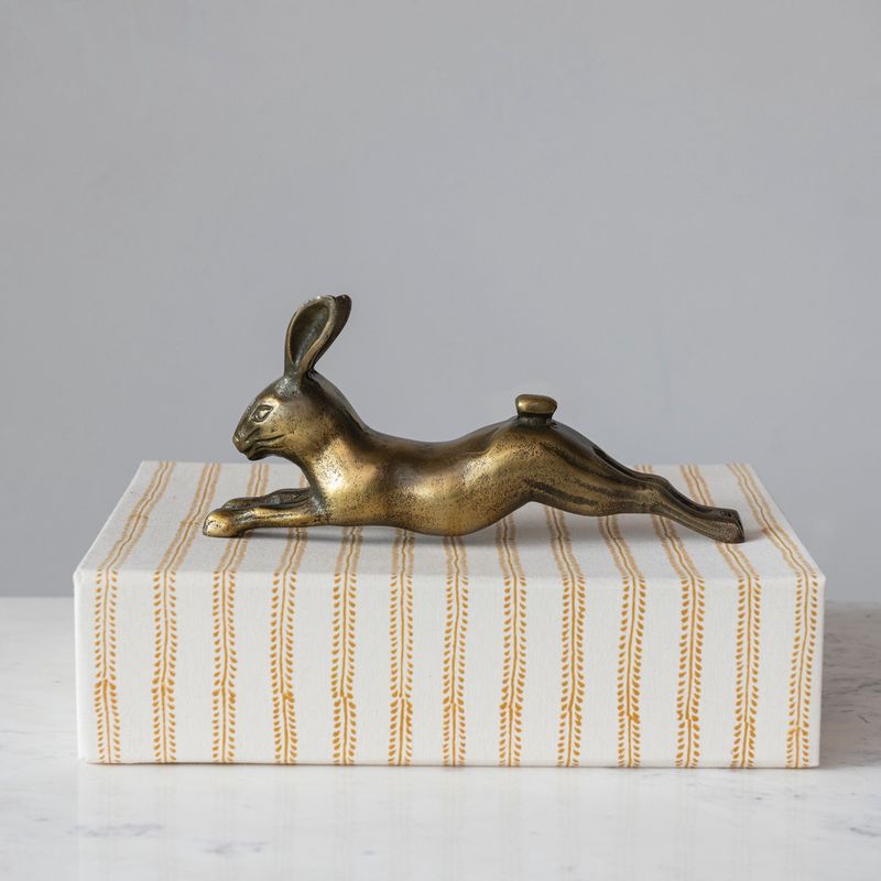 Rabbit Decor- Antique Brass