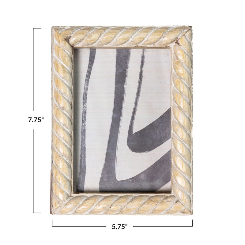 Carved Mango Wood Frame