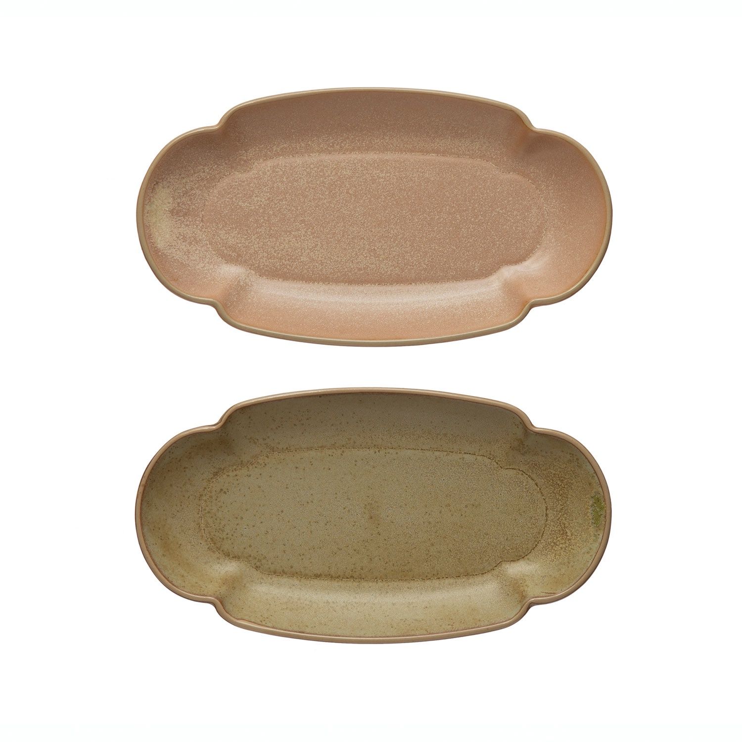 Stoneware Scalloped Plate