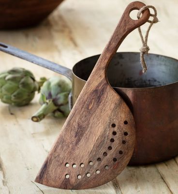Wooden Pasta Pot Strainer