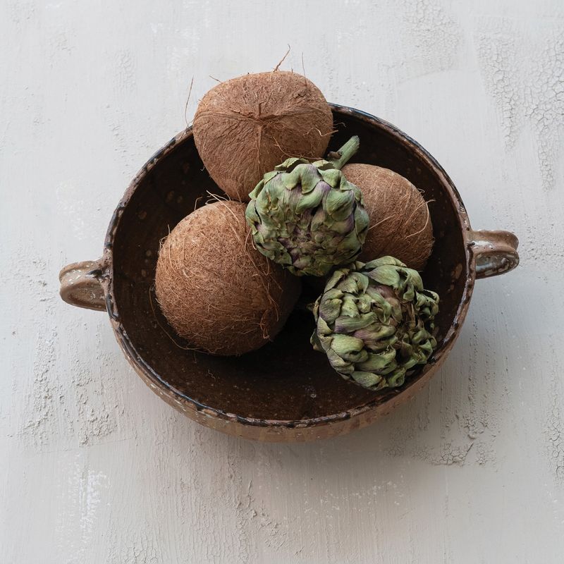 Terra-cotta Bowl w/ handles