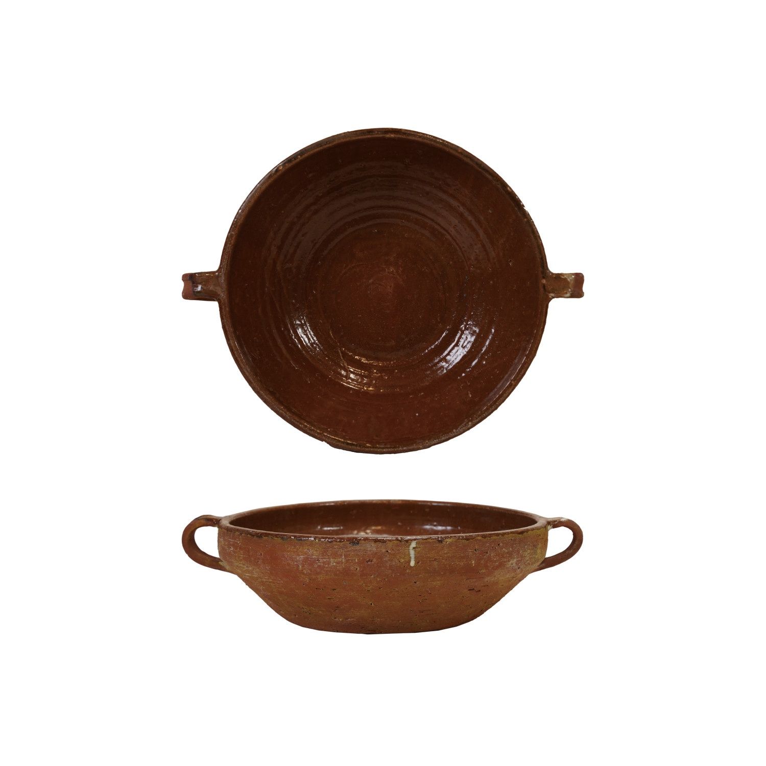 Terra-cotta Bowl w/ handles