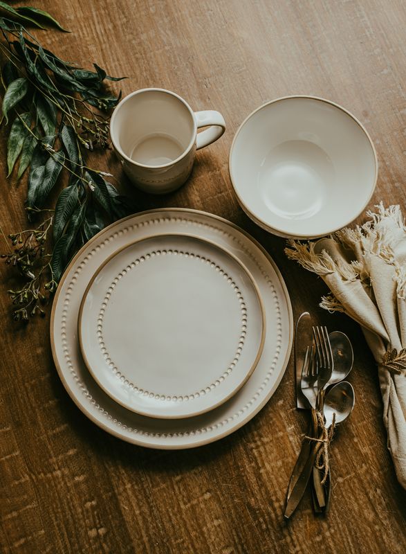 Isabella White 8" Salad Plate