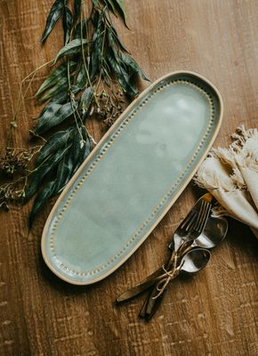 Araucana Green Serving Platter