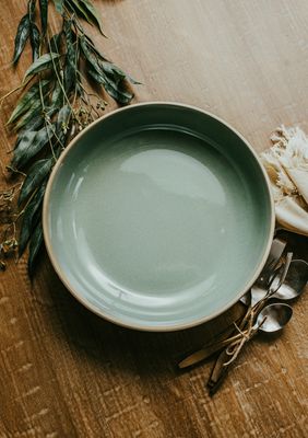 Araucana Green Serving Bowl