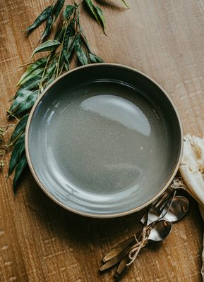 Legbar Blue Serving Bowl