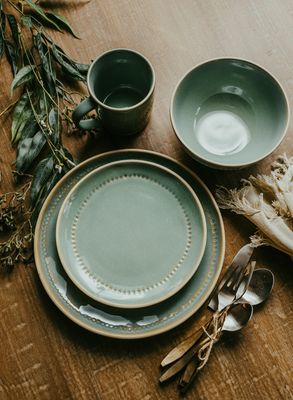 Araucana Green 8&quot; Salad Plate