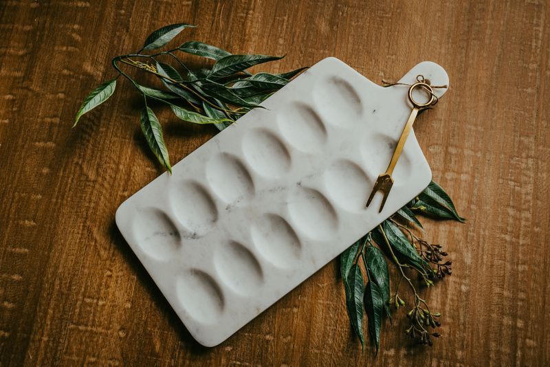 Marble Devil Egg Board