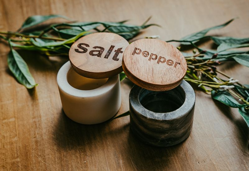 Marble Salt &amp; Pepper Pot Set