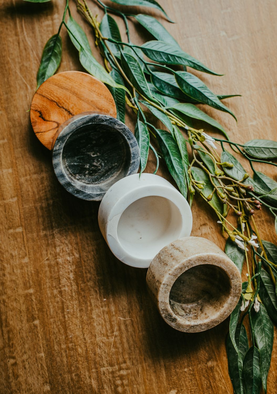Marble Jar w/ Lid- set of 3