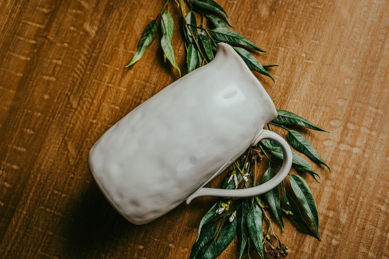Stoneware Pitcher- White