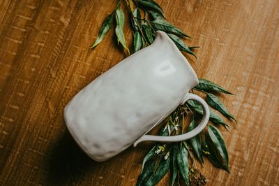 Stoneware Pitcher- White