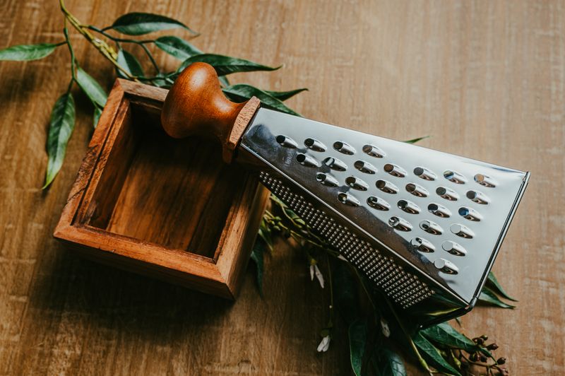 Stainless Steel Grater with Acacia Wood Handle