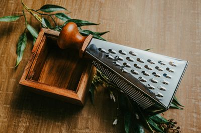 Stainless Steel Grater with Acacia Wood Handle