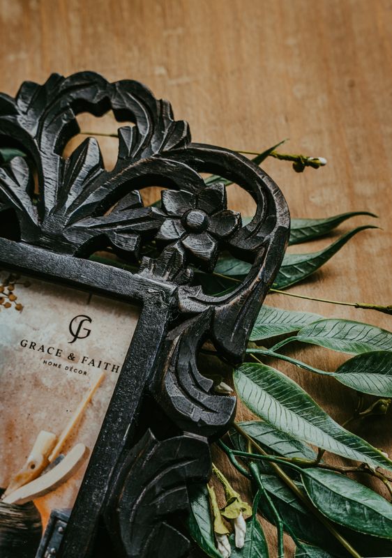 Black Filigree Frame