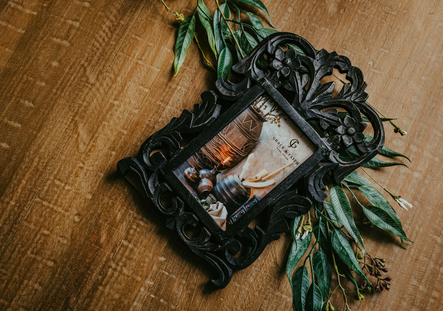 Black Filigree Frame