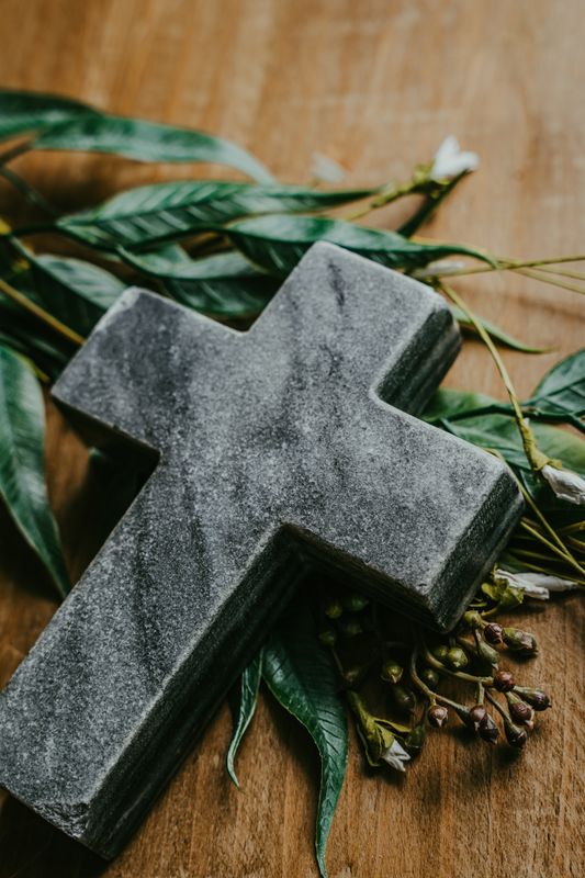 Gray Marble Cross