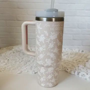 He Restores my soul Tumbler