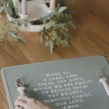 Meal Blessing Silicone Placemat