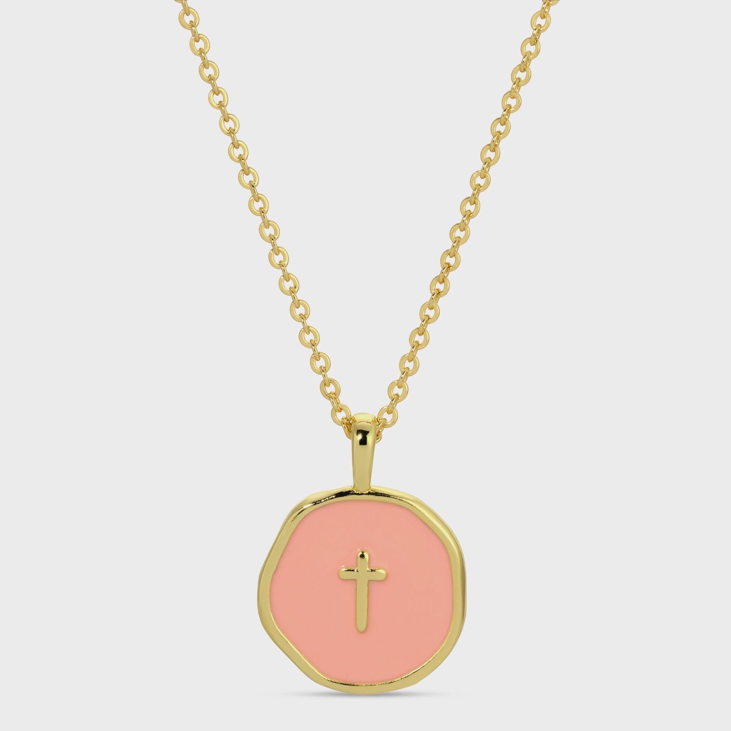 Tiny Cross Necklace, Flavor: Rose