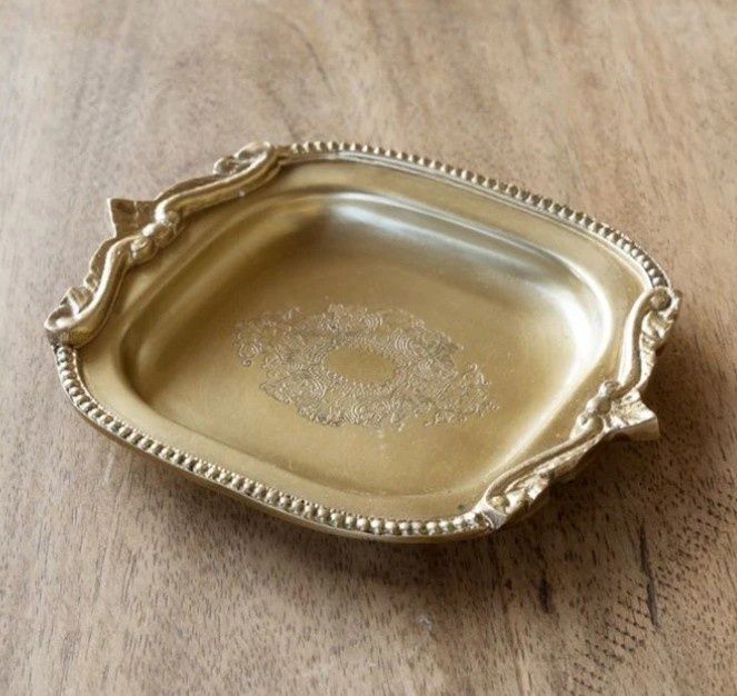 Antique Brass Coin Tray