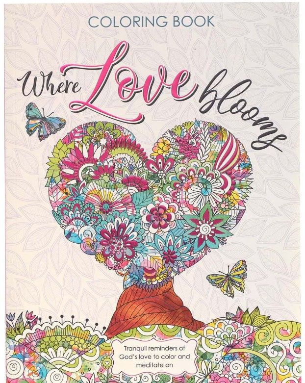 Coloring Book Where Love Blooms
